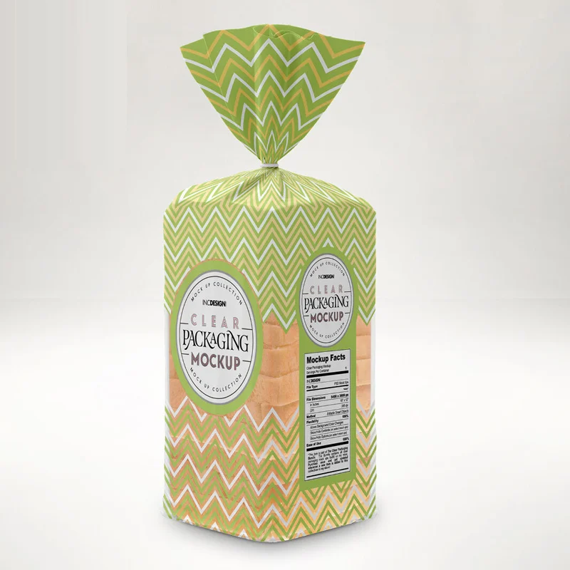 Custom Side Gusset Design Plastic Bread Bread Bag Food Cellophane Packaging Storage Bread Sandwich Baguette Bag