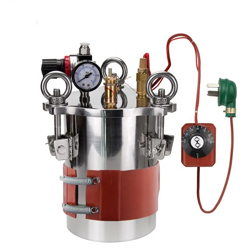 10 л нержавеющая сталь 304 нагревательный резервуар для клея эпоксидной смолы, силикон