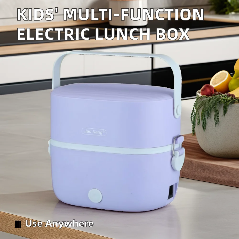 New design office personnel portable plug-in heated cooking 304 stainless steel lined electric lunch box