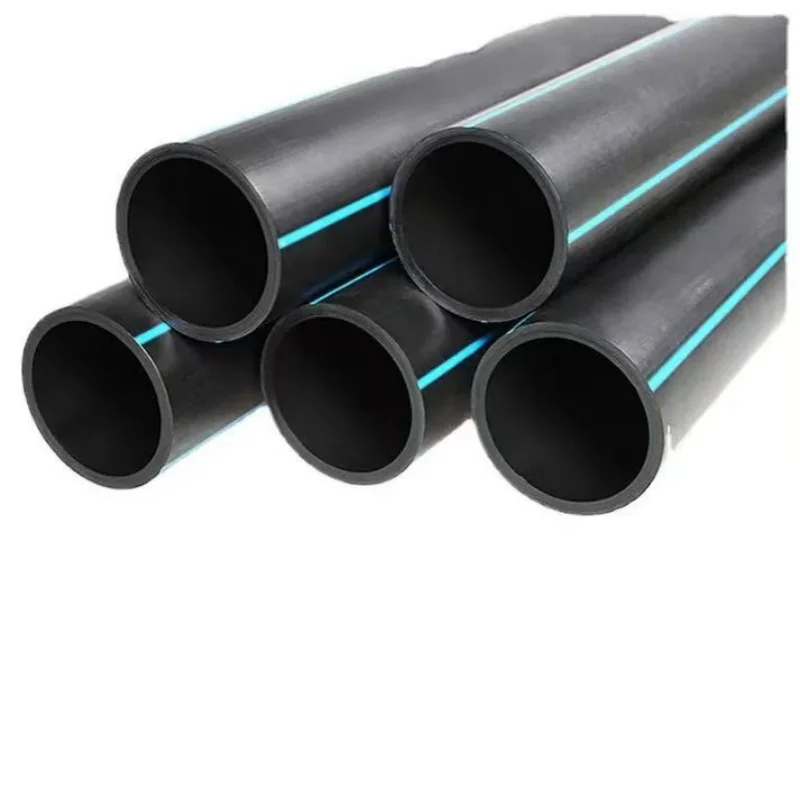 HDPE Pipe DN20 DN32 DN63 PE100 Polyethylene Environmental Protection Water and Drainage Pipe for Irrigation round Head