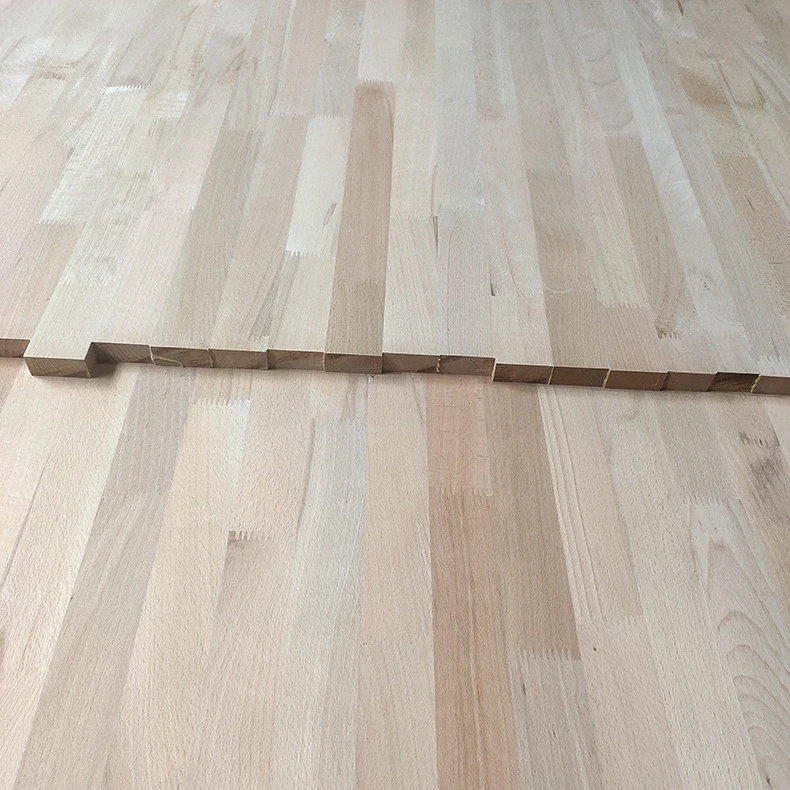 Promotion beech wood edge glue joint board wood finger joint board panel lumber for indoor outdoor decoration furniture E0E1 FSC