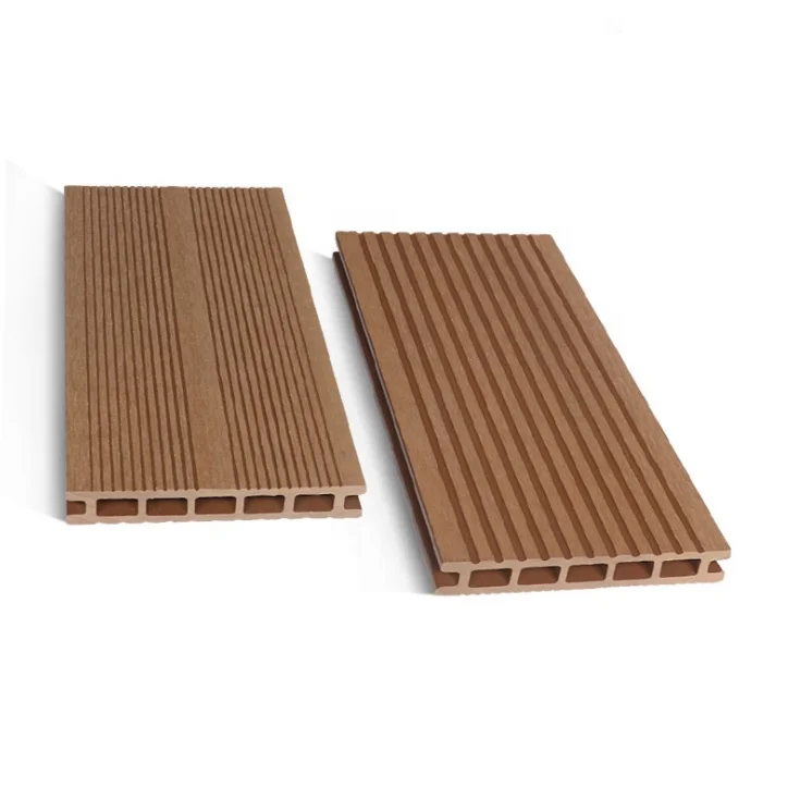 Capped Co Extrusion Hollow Decking 140*25mm Outdoor Composite Floor