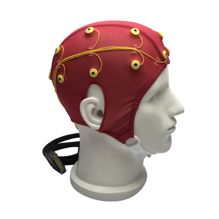 High quality EEG caps without channel OEM 10 to 128 channels for comfortable and precise EEG measurement
