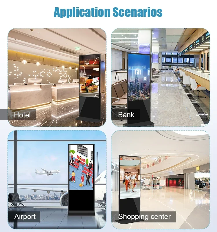 43 75 дюймов цифровой киоск крытый напольный рекламный дисплей lcd android digital signage и дисплеи