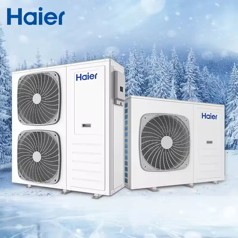 Haier A+++ 2023 New Style High Temp 16kw R290 12 kw Air Source All In One Heat Pump For Home Heating And Cooling