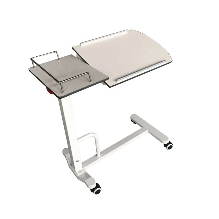 hospital furniture Medical HPL Top reversible Over Bed dining Table
