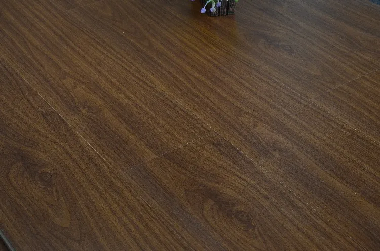 Walnut Brown Fire Resistant Kitchen Bedroom Floor Board Timber Flooring Wooden Laminate Flooring Tiles