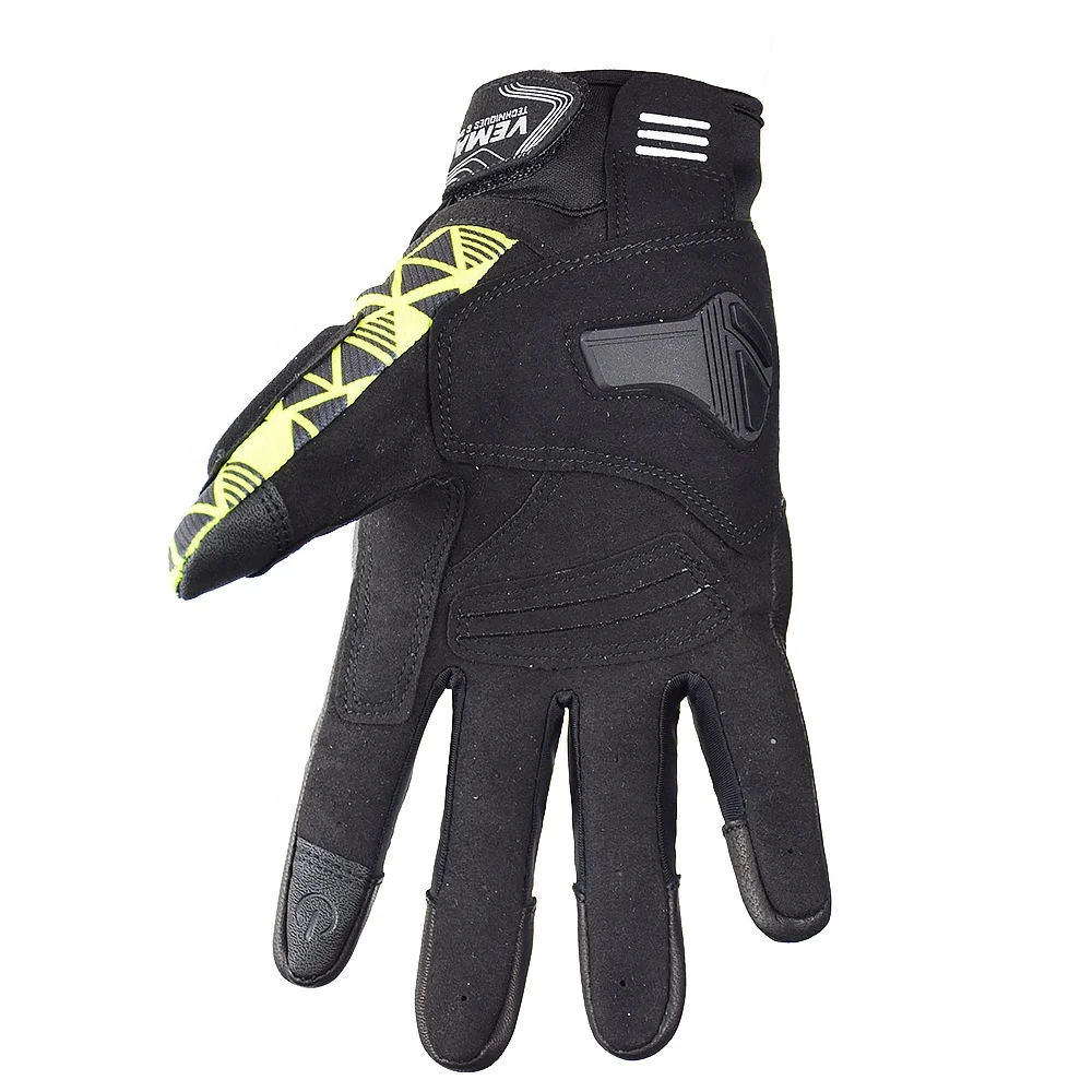 VEMAR Motorcycle Riding Gloves Men Vintage Motocross Leather Gloves Touch Screen Motorbike Racing Bike MTB ATV Safety Gloves