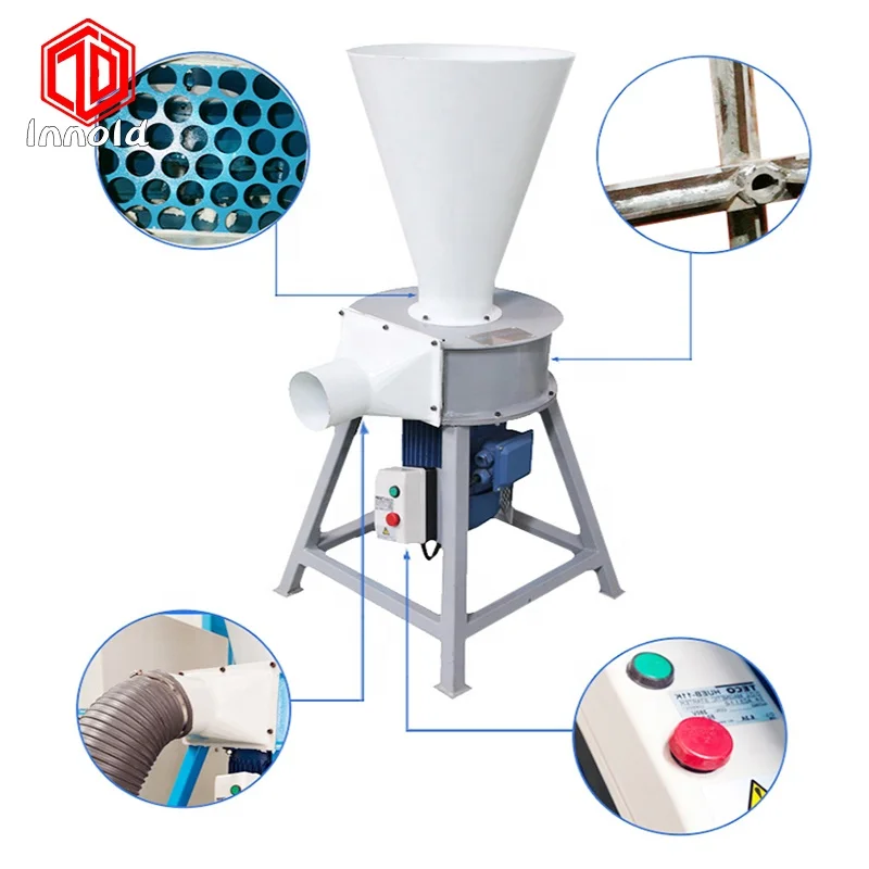 Plastic Shredder Grinder  Bumper Plastic Crusher Dual Low Noise Slow Plastic Crusher 4KW