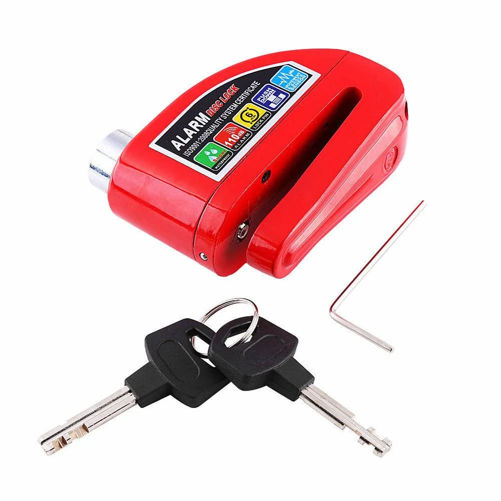 Motorcycle Scooter Disc Brake Lock Alarm Anti-theft Wheel Disc Brake Lock Security Wheel Lock Scooter Accessories
