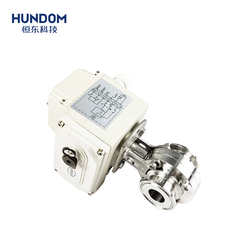 Wafer type modulating stainless steel 304 disc electric actuator motorized butterfly valve water flow control valve