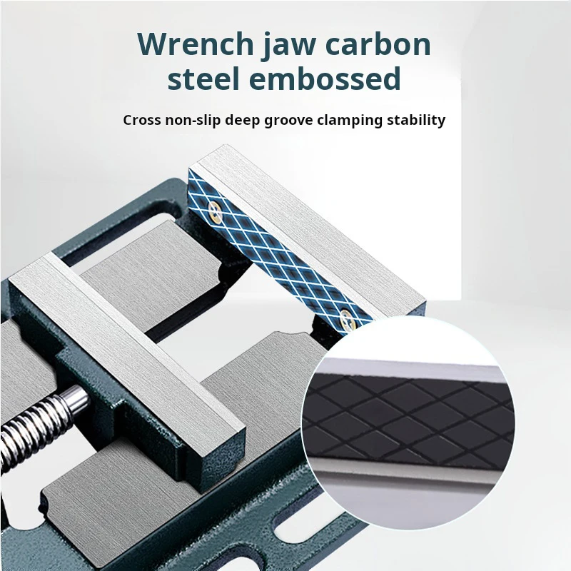 Household work small vise fixed bench vise drill press clamp 2.5/3/4/5/6 inch clamp American flat nose pliers