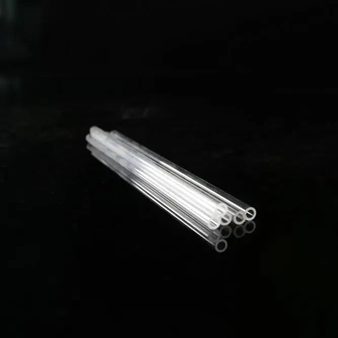 Transparent quartz glass square cylinder