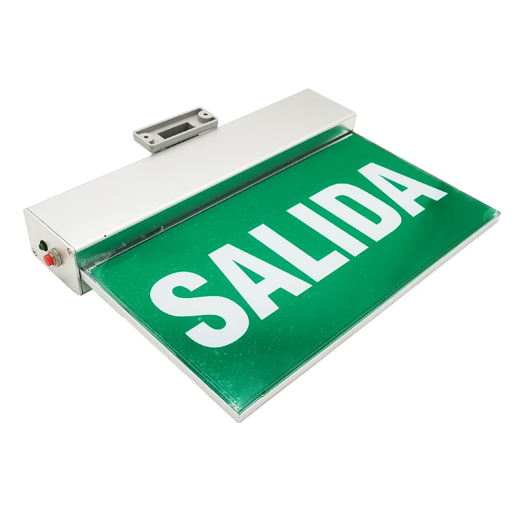 Double side face Aluminum 3.6V Ni-Cd 3H emergency led exit sign green Emergency Exit Sign