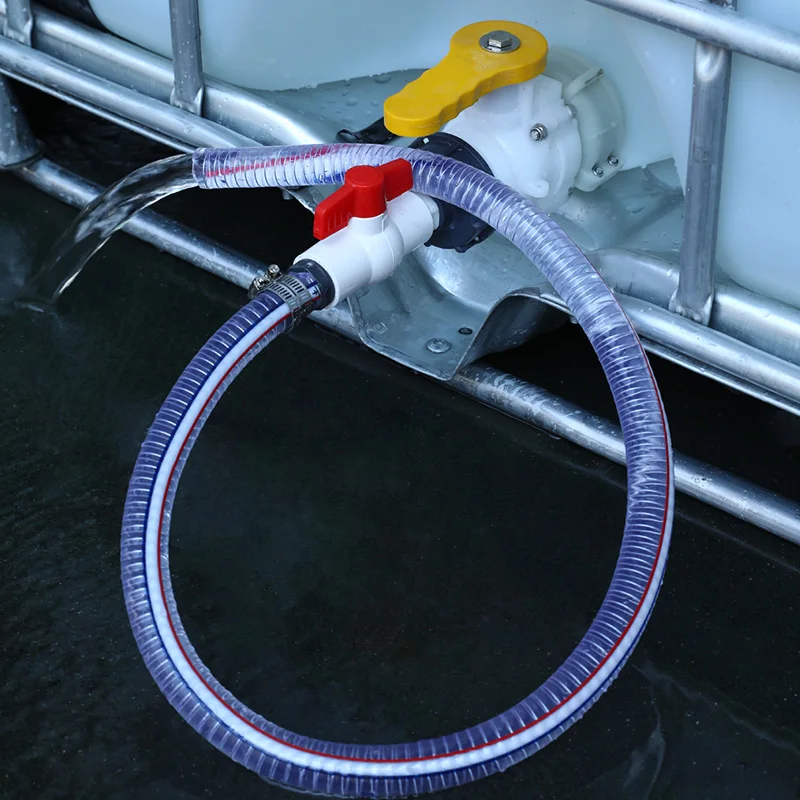 Plastic Water Valve Plumbing Pipe Fittings Ball Valve For IBC Tank