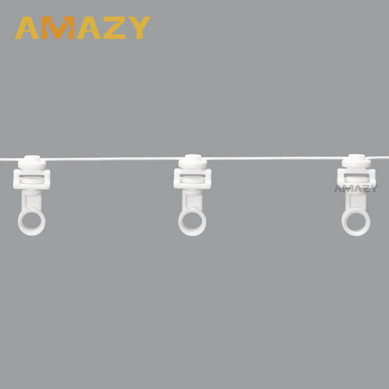 New Style Modern Plastic Rod Accessories Ball Bearing Wheels Window Aluminium Extrusion Rail Metal Track Plastic Curtain Runner