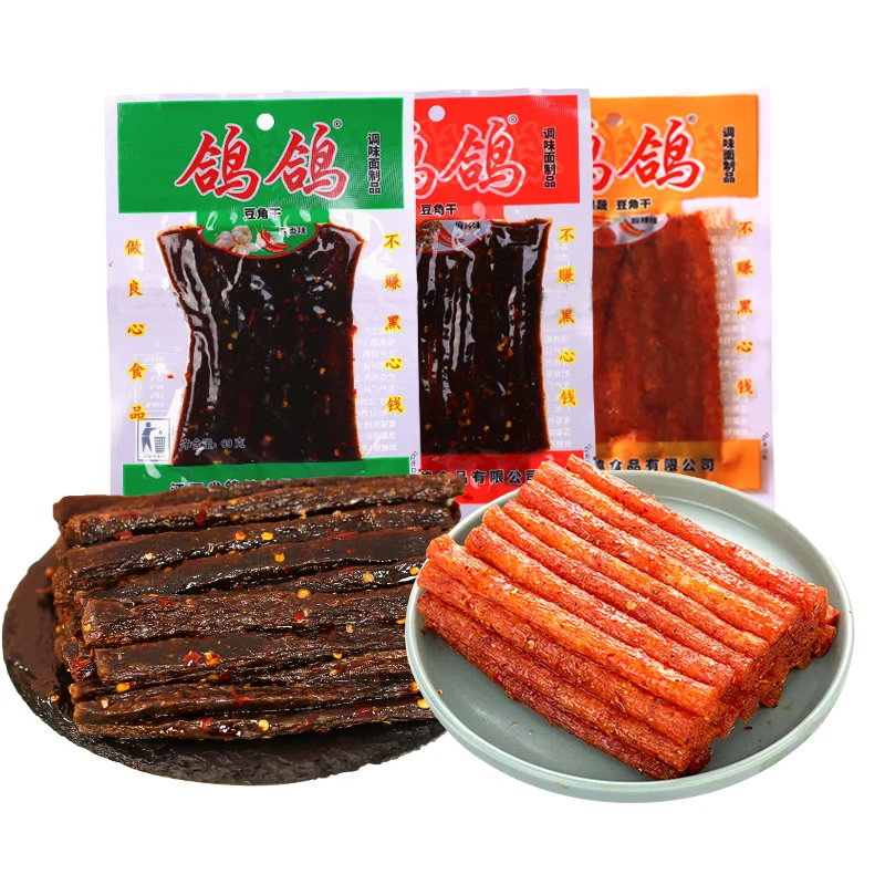 Factory Price Chili Grain Food 69g Leisure Snack Combination Bean Snack Chewy Gluten Spicy Strips