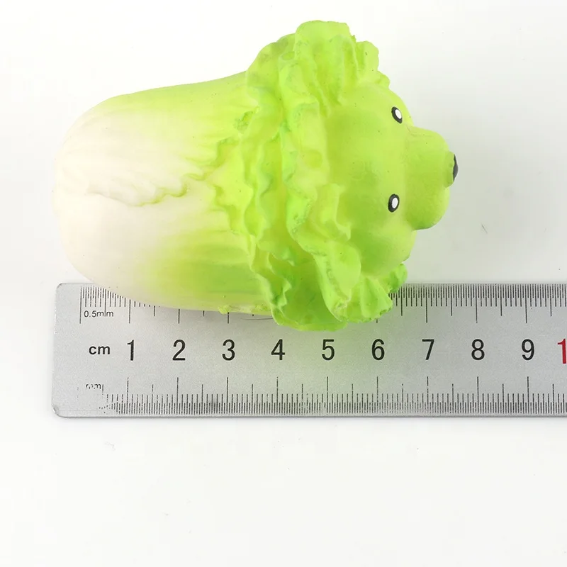 Wholesale TPR Japan Vegetable dog Stress relief Squeeze toy for gifts Cabbage Dog Fidget Sensory Toy for Kids And Adults