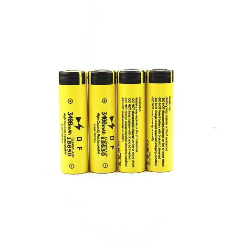 DF18650 Lithium Battery 3.7V Rechargeable Treasure Small Fan Strong Flashlight Headlight 4.2V Charger
