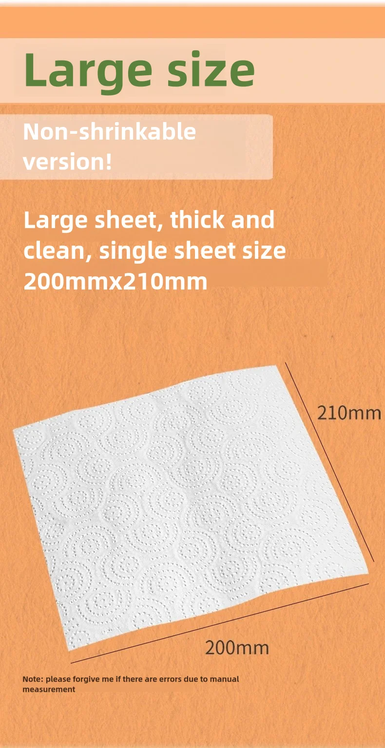 Super absorbent household kitchen paper manufacturer manufactures 1 layer thickened raw wood pulp kitchen paper oil blotter
