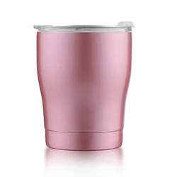 New Arrival 10oz Christmas Gift Double Wall Insulated Stainless Steel Insulated Ceramic Lined Coating Coffee Travel Mug For Car