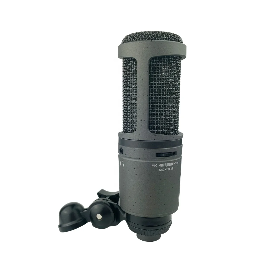 New Design AT2020U Professional condenser Gaming USB Studio podcast Microphones Mic for youtube recording singing