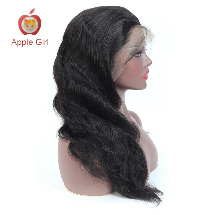 Lacefront wigs human hair virgin cuticle aligned hair wigs brazilian hair from brazil lace frontal wig body wave wholesale price