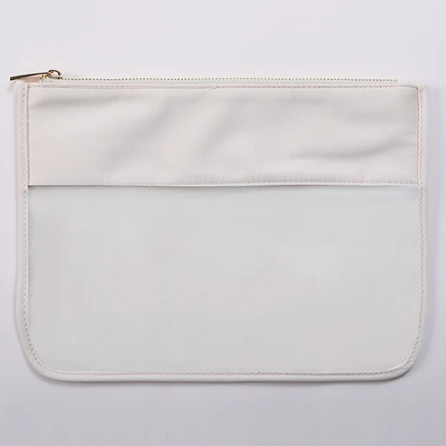 Multi Colors Exquisite Letter Embroidery Travel Bag Women Transparent Toiletry Pouch Patches Cosmetic Bag Clear Bag