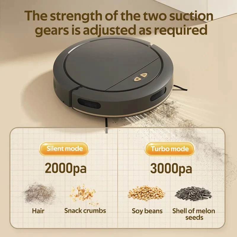 Intelligent Robot Vacuum Mop Self-Charging Feature 4000 Pa Daily Household Cleaning Drying Function Application Control Vacuum