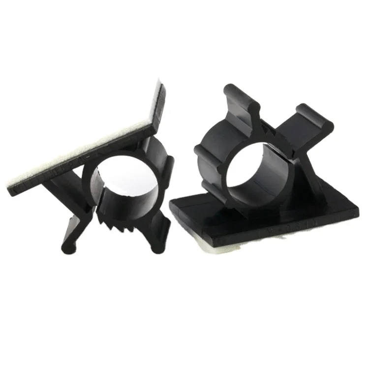 Регулируемая самоклеящаяся фиксированная основа круглого типа кабельный зажим нейлоновая пластиковая прокладка