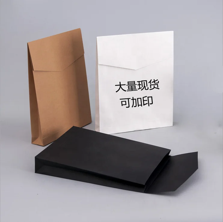 
Envelope type eco friendly material kraft clothes t shirt package 