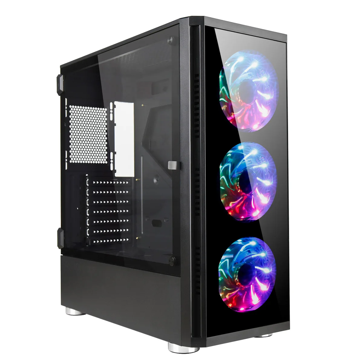 Рекламные стойкое использование корпус ПК Mid-tower E-ATX игровой корпус с цветовой моделью RGB вентилятор