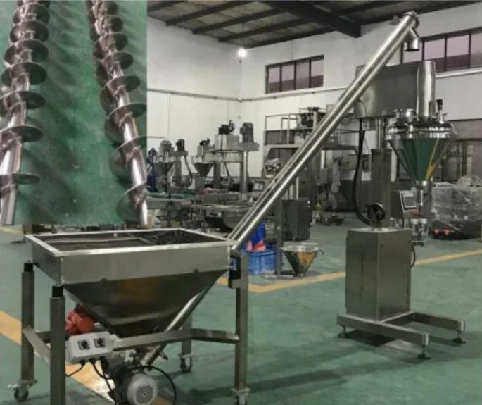 Semi-automatic Servo Motor Auger Filler / Dry Powder Net Weight Intelligent Weighing Filling Machine
