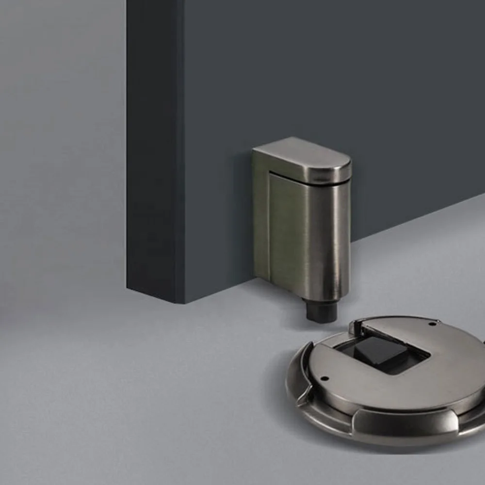 Sliding door stop baby safety floor mounted door holder stopper zinc alloy interior door stop