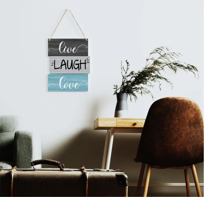 Decorations Living Room Farmhouse Kitchen Decor for Home Office Bedroom Wood Sign Wall Decor