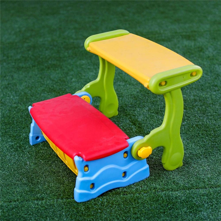 High Quality Multifunctional Kids Rocking Plastic Table Children 2-In-1 Plastic Slide Rocker