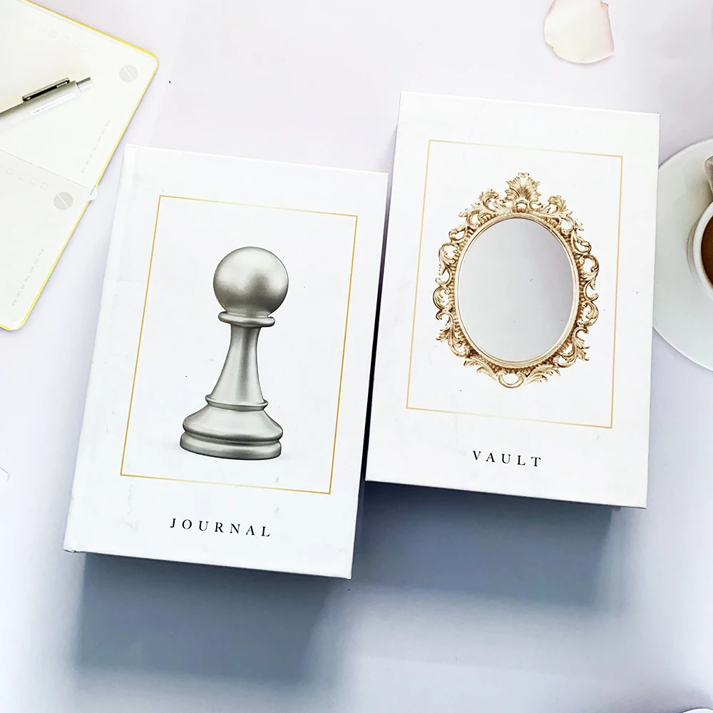 Fashion Home Living Room Channel Modern Leather Blank Book Hardcover Designer Books Box Fake Decoration Luxury Custom Decor Book