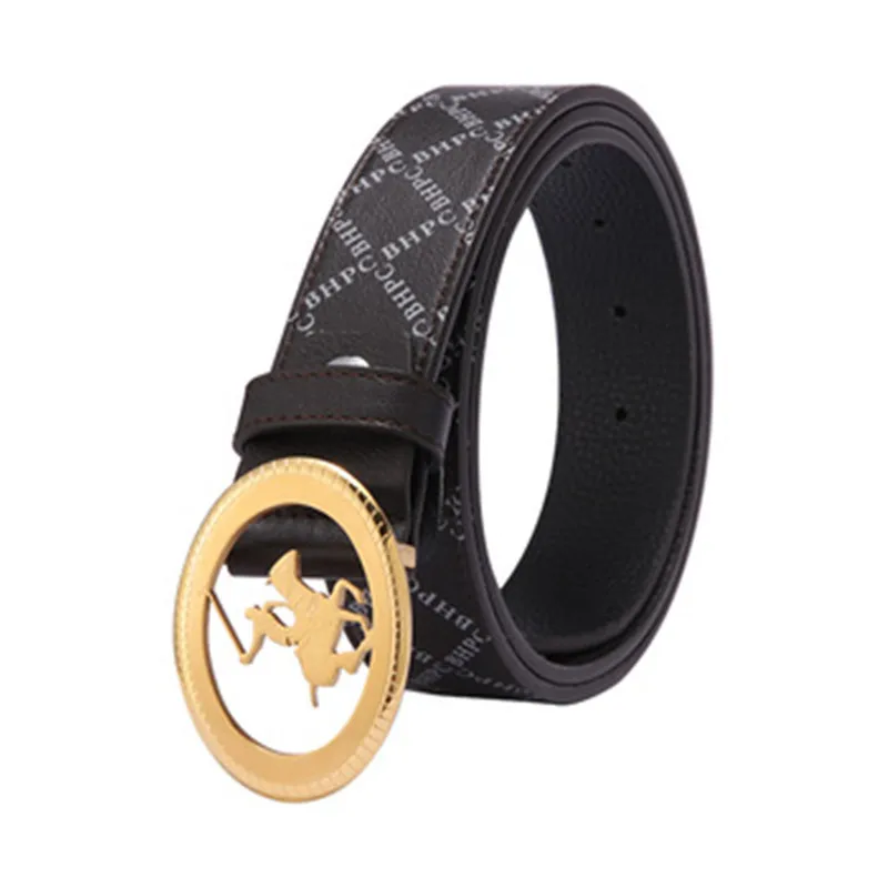 custom design small quantity Genuine pure leather belts with luxury steel buckle men belt for man