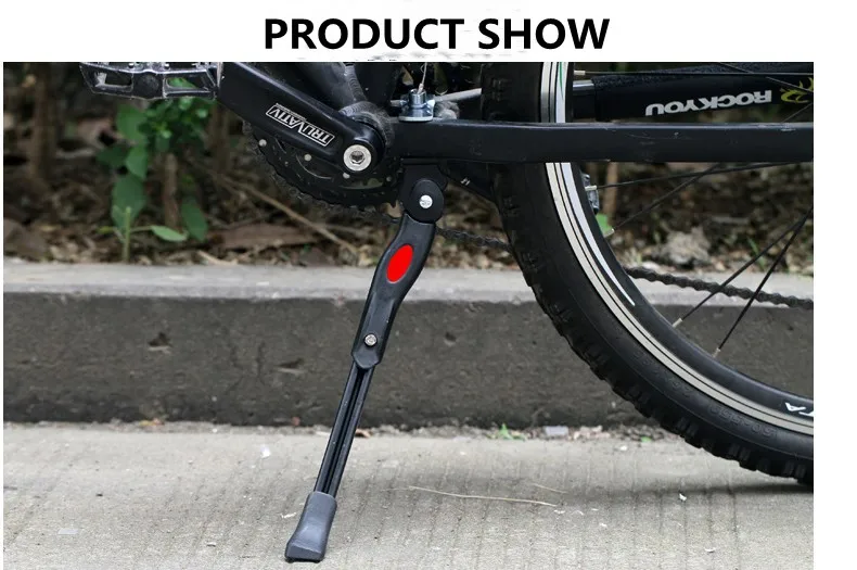 New  High Quality Aluminum Black Bicycle Stand Mountain Bike Mobile Adjusted Length 30-34 cm Stand Bike Repair Parking Stand