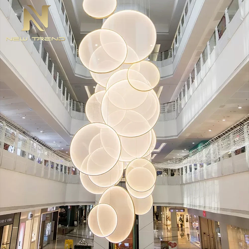 Новый продукт внутреннее украшение на заказ подвесной светильник для виллы Холл отеля лобби светодиодная люстра