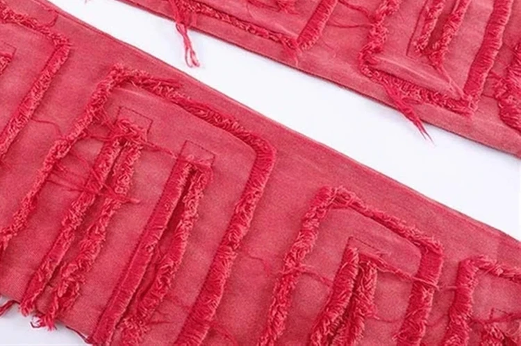 Designer Clothes Fashion Style Super Skinny Boot Cut Flare Stacked Jeans Wholesale OEM Custom Wax Jeans