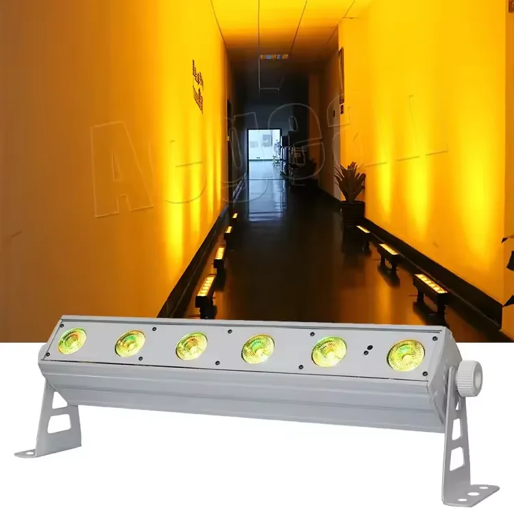 New Arrival 6X15W Rgbwa uv 6In1 Battery DMX Led Wall Washer For Party Dj Wedding