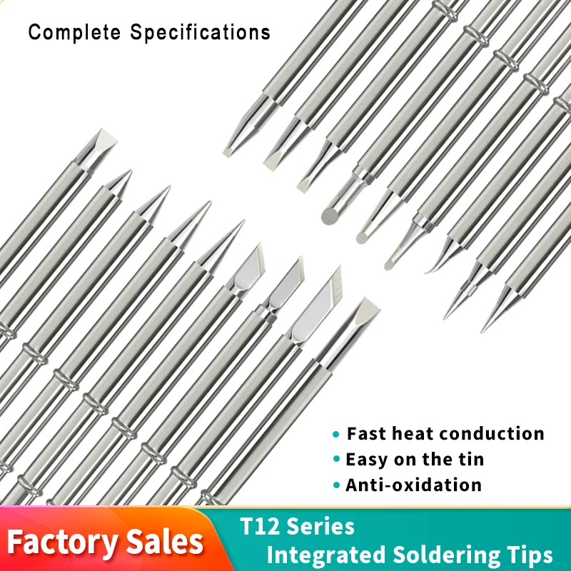 Ten PCS High solder joints T12 soldering Iron tip for FX-951 Soldering station different tip type