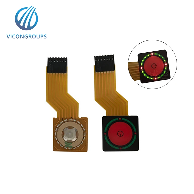 Custom illuminated membrane switch keypad