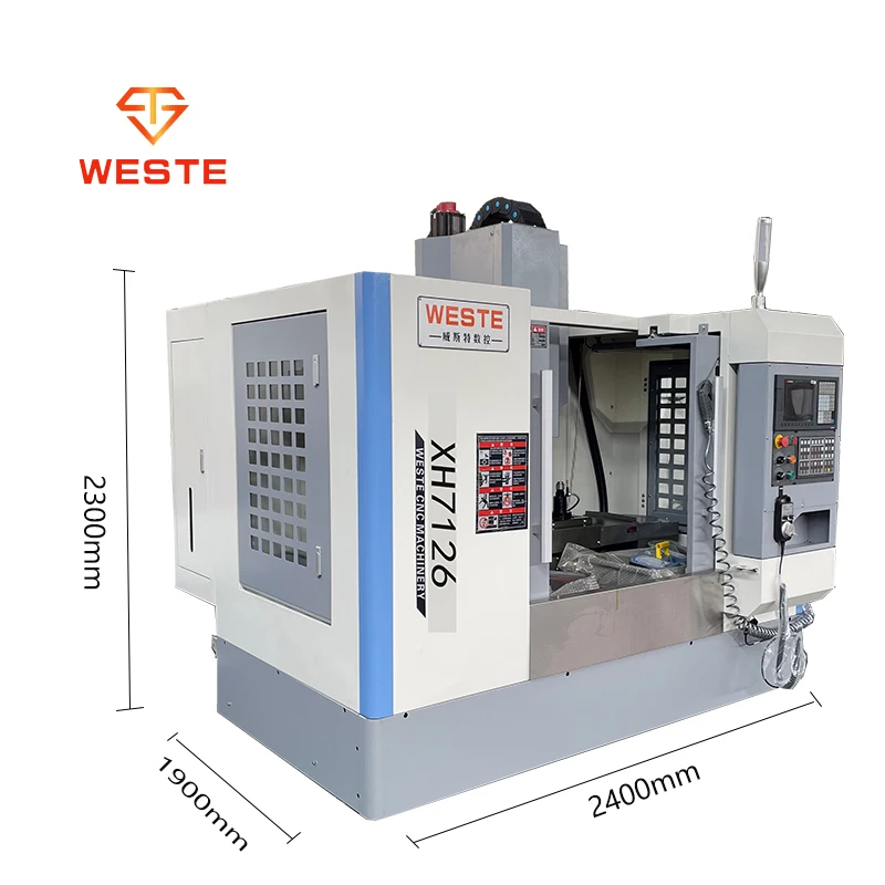 XH7126 Driven by servo motor vertical cnc milling machine 3 axis