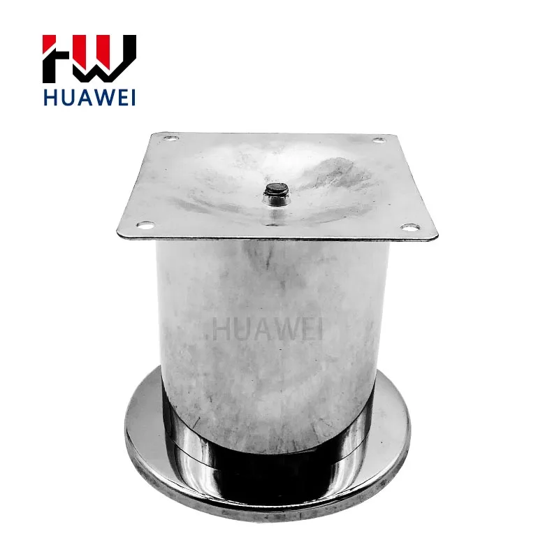 HUAWEI Cabinet Bed Feet Electroplating Metal Stainless Steel Furniture Feet Straight Round Pipe Sofa Leg