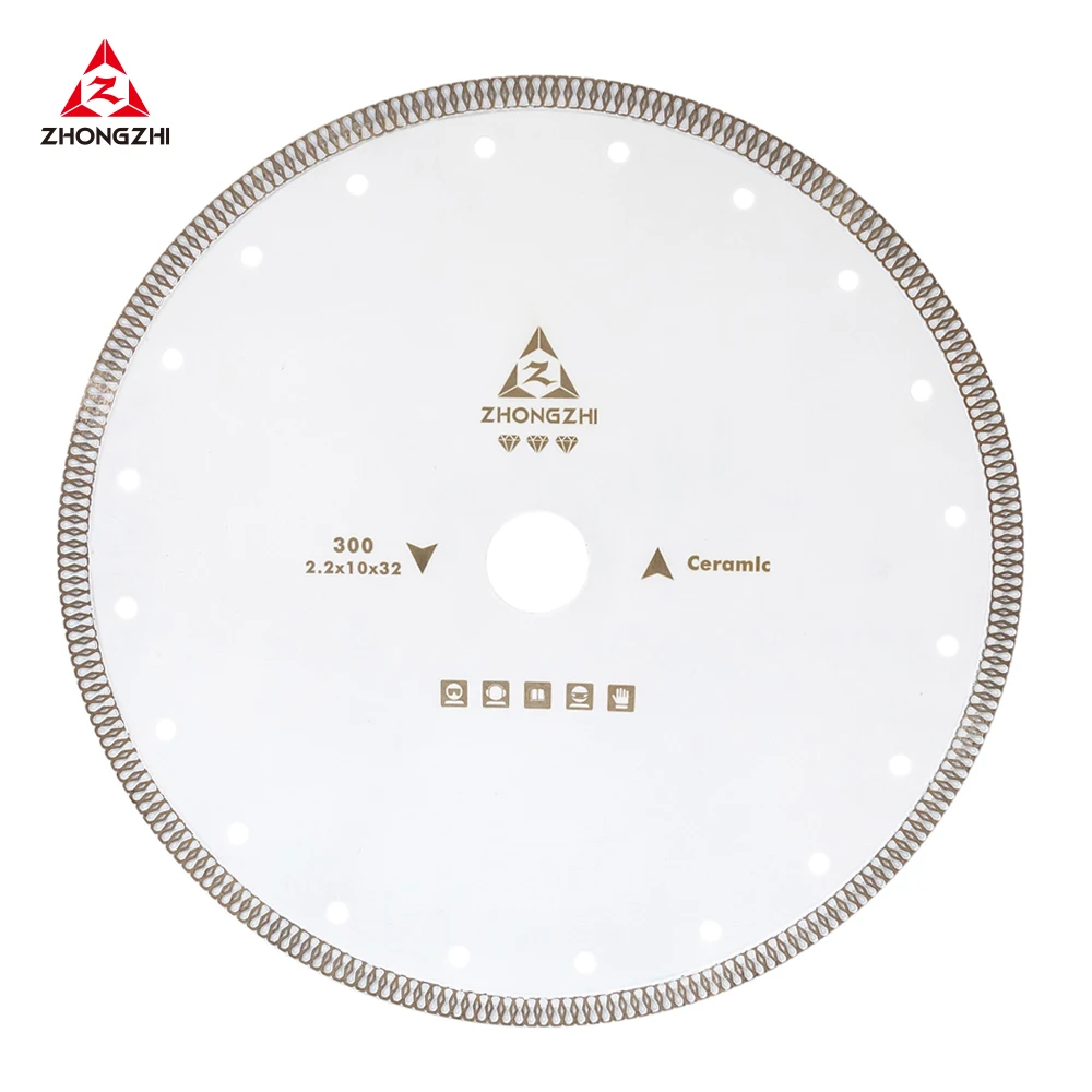 Manufacture Hot-Pressed Sintered  Diamond Saw Blade Cutting Ceramic Cutting Disc