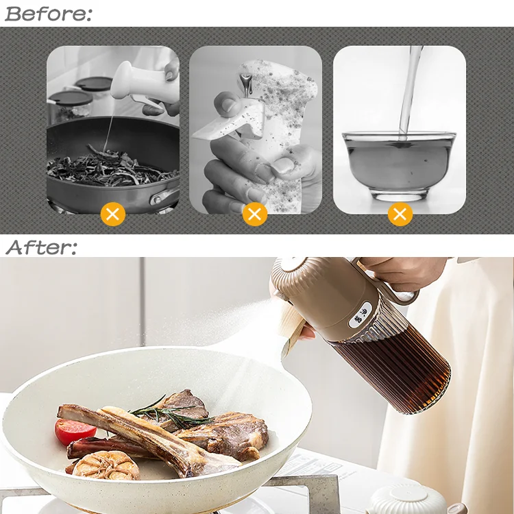 Oil Dispenser 2024 New Product Ideas Oil Dispenser Bottle Glass Oil Sprayer For Cooking