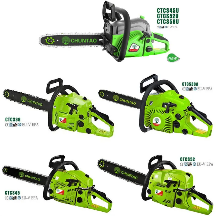 High Quality 58CC Power Motor Engine Pruning Shears Cordless Portable Green Cutter Chain Saw Gasoline Chainsaw for Wood Cutting