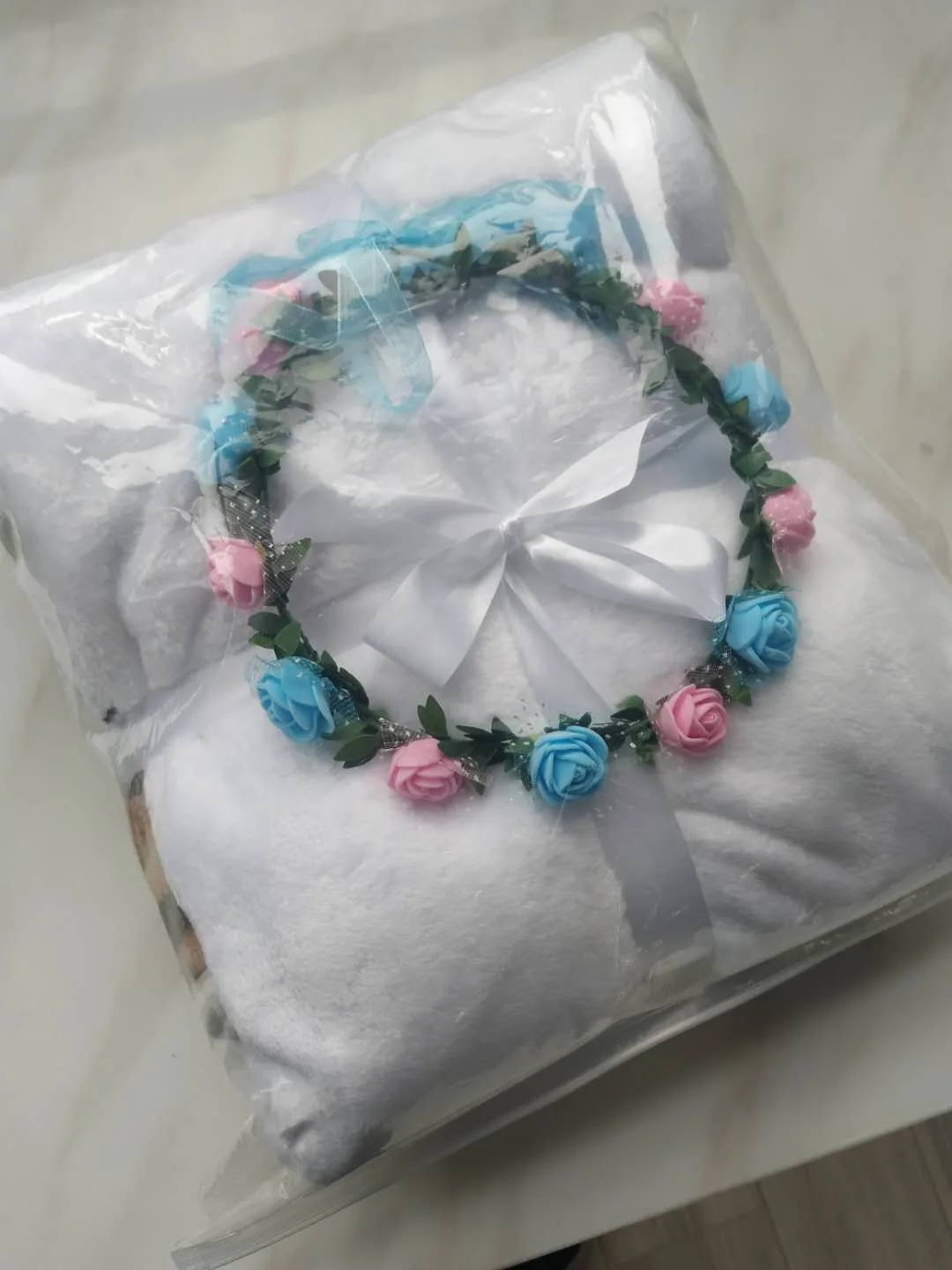 
Rectangular 100% polyester printed flamingo elephant newborn monthly milestone baby blanket 